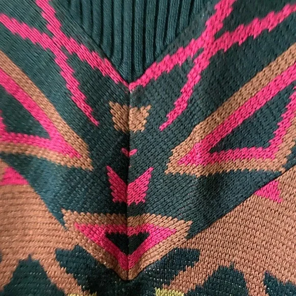 Bogner Vintage 80s Jacquard Knit Ski Sweater Desert Cactus Design Wool Sweater - Picture 7 of 14